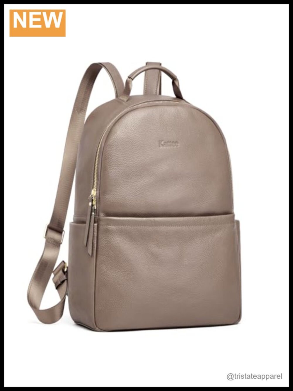 Genuine Leather Anti-Theft Backpack Purse Fits 14.1" Laptop Travel